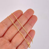 Cadena Veneciana 2.95g / 50cm / 0.9mm Oro Amarillo 18K