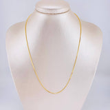 Cadena Veneciana 3g / 50cm / 0.9mm Oro Amarillo 18K