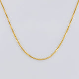 Cadena Veneciana 2.5g / 50cm / 0.8mm Oro Amarillo 18K