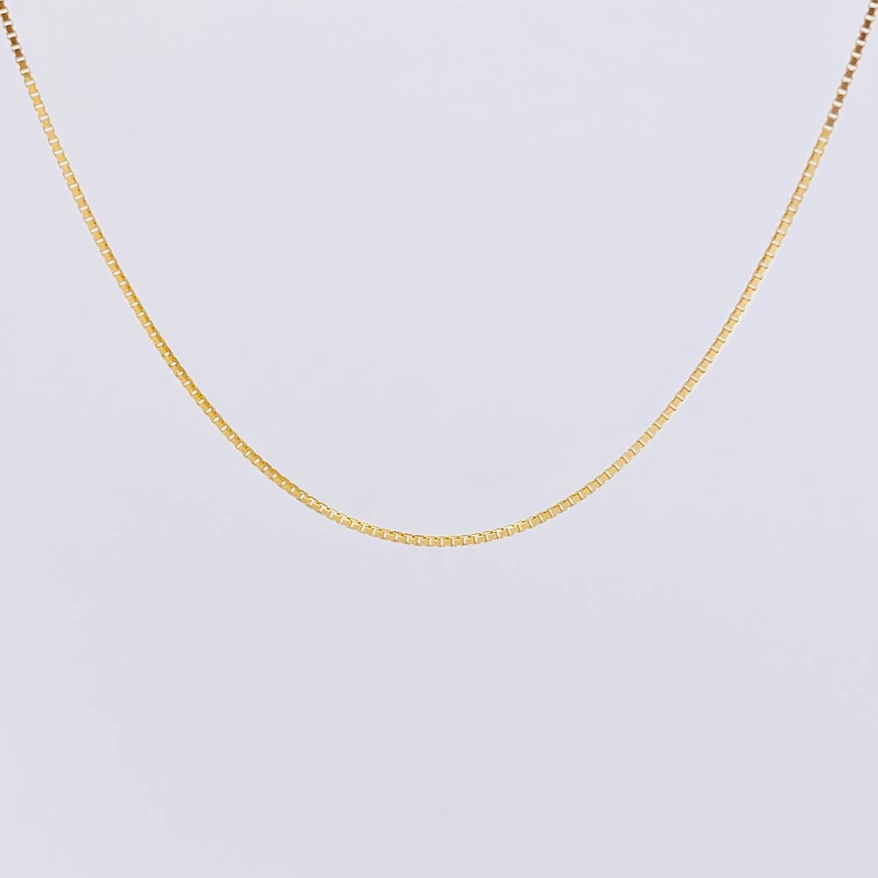Cadena Veneciana 2.5g / 50cm / 0.8mm Oro Amarillo 18K