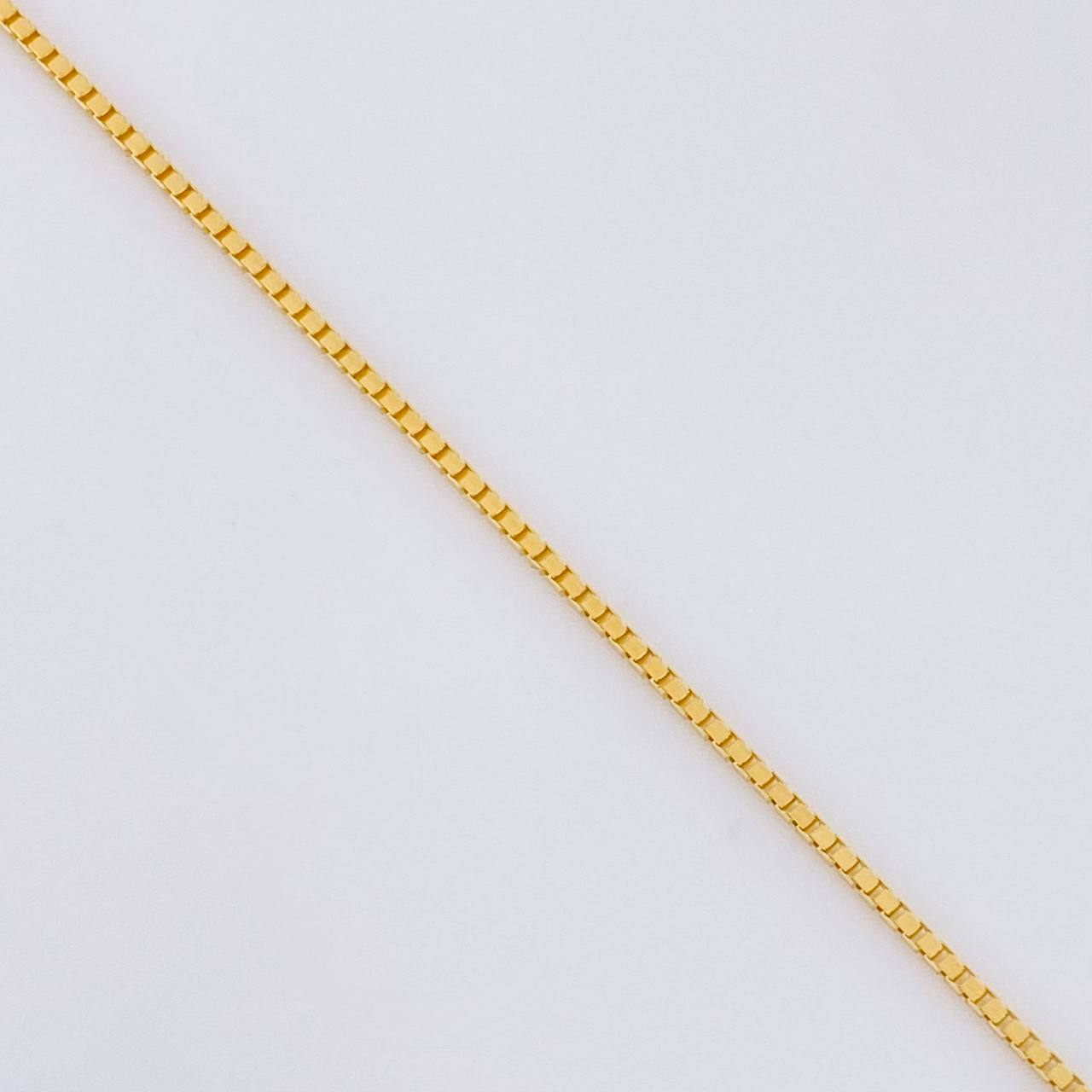 Cadena Veneciana 2.5g / 50cm / 0.8mm Oro Amarillo 18K