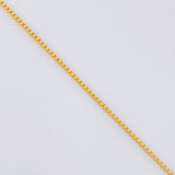Cadena Veneciana 2.5g / 50cm / 0.8mm Oro Amarillo 18K