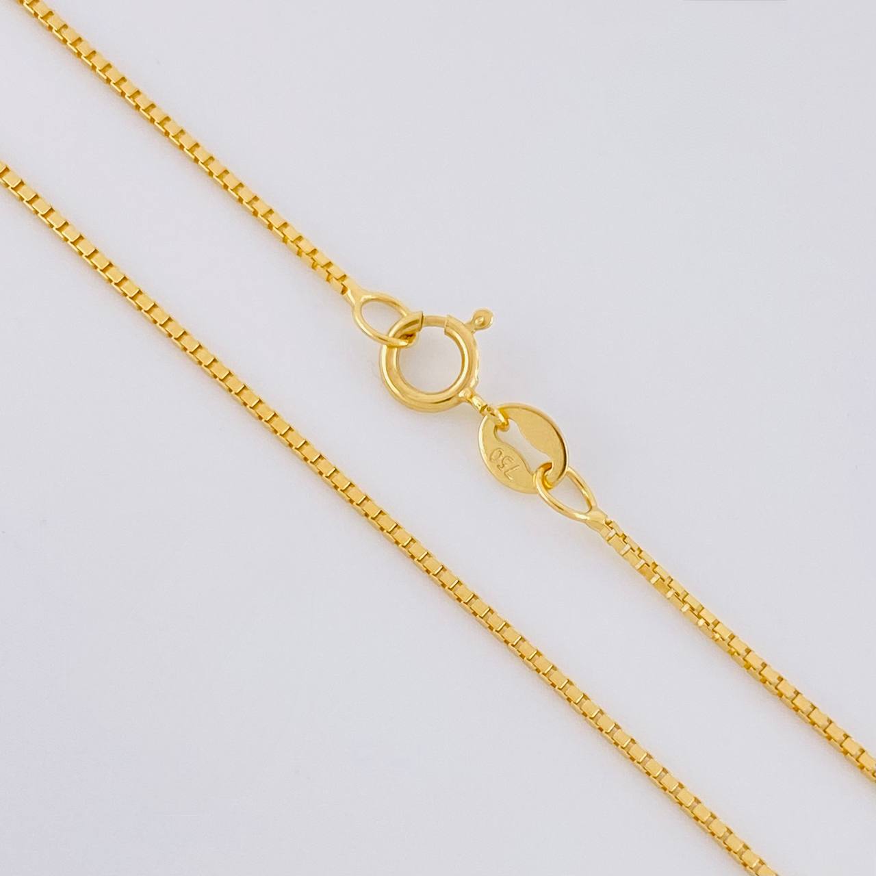Cadena Veneciana 2.55g / 50cm / 0.8mm Oro Amarillo 18K