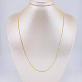 Cadena Veneciana 2.5g / 50cm / 0.8mm Oro Amarillo 18K