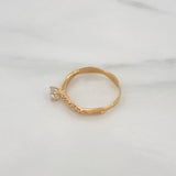 Anillo Enlazado 2.35 g / T8 Oro Amarillo 18K