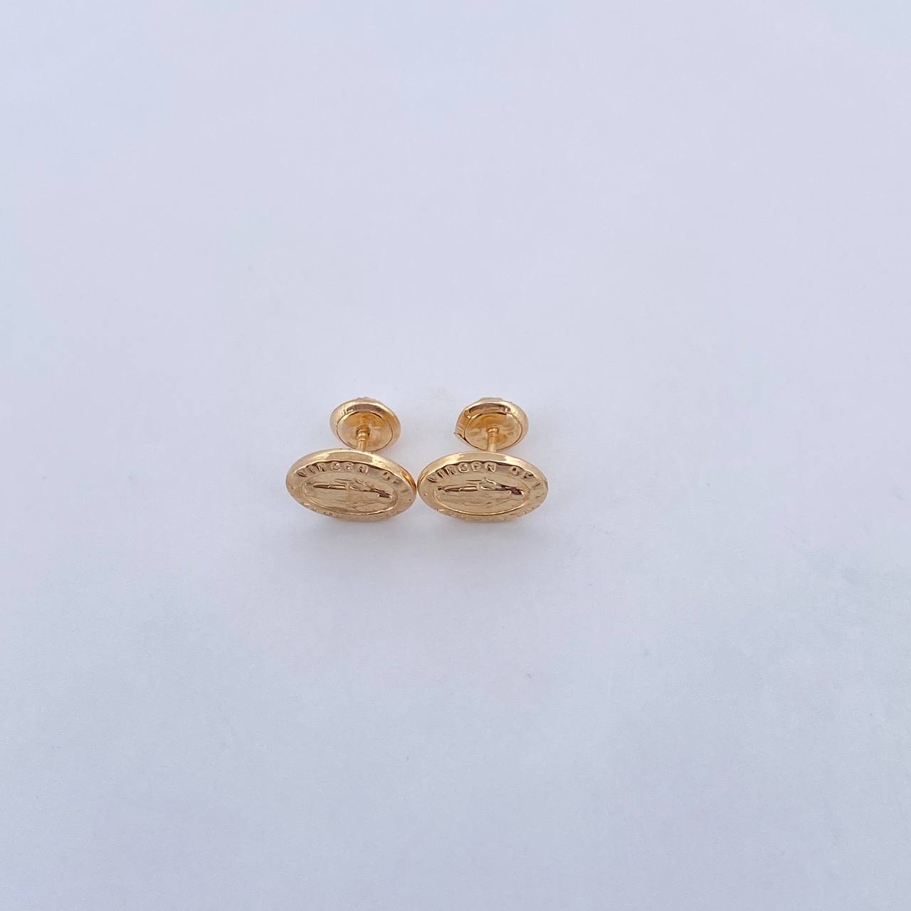 Topos Virgen Milagrosa 1gr / 9.95mm / Oro Amarillo 18K &