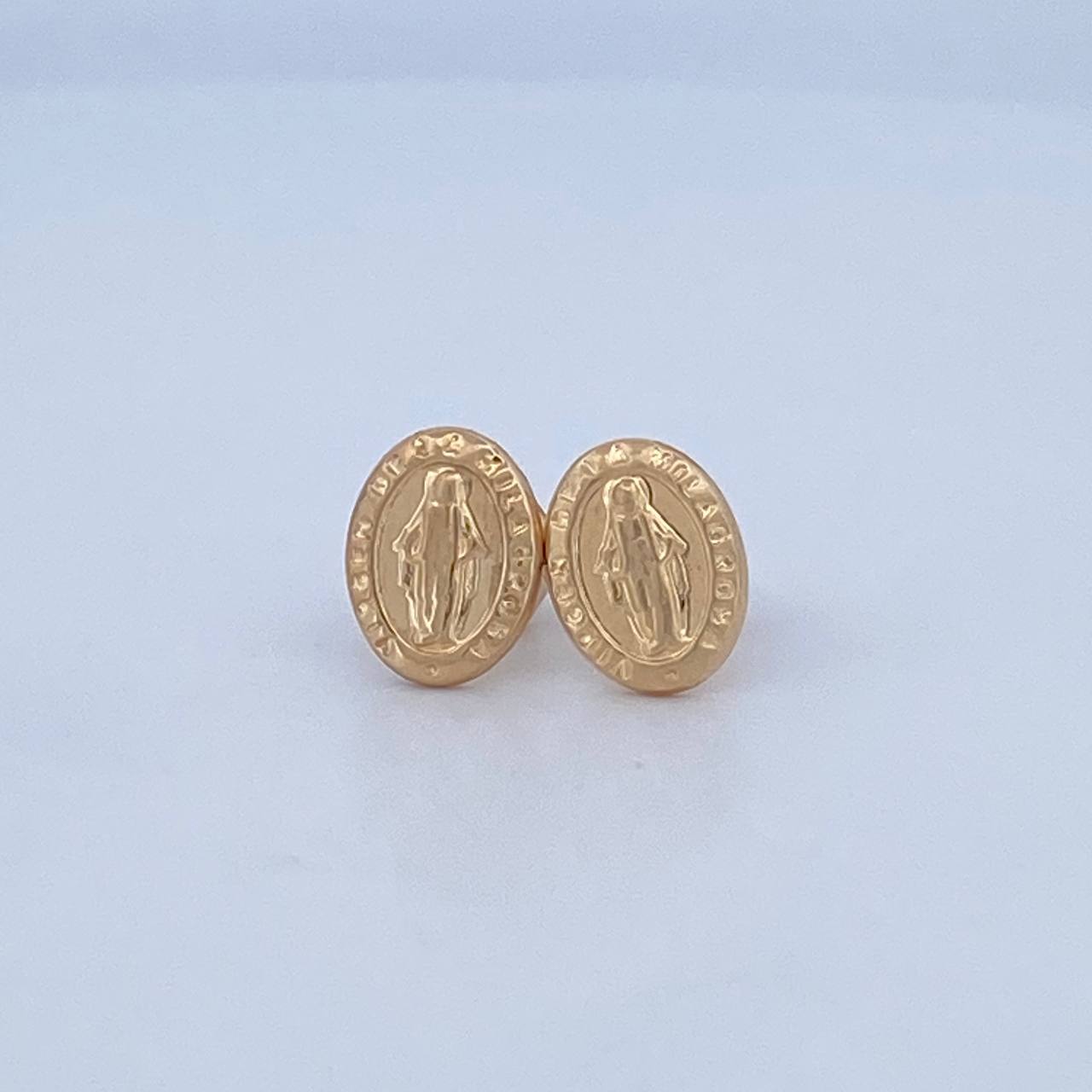 Topos Virgen Milagrosa 1gr / 9.95mm / Oro Amarillo 18K &