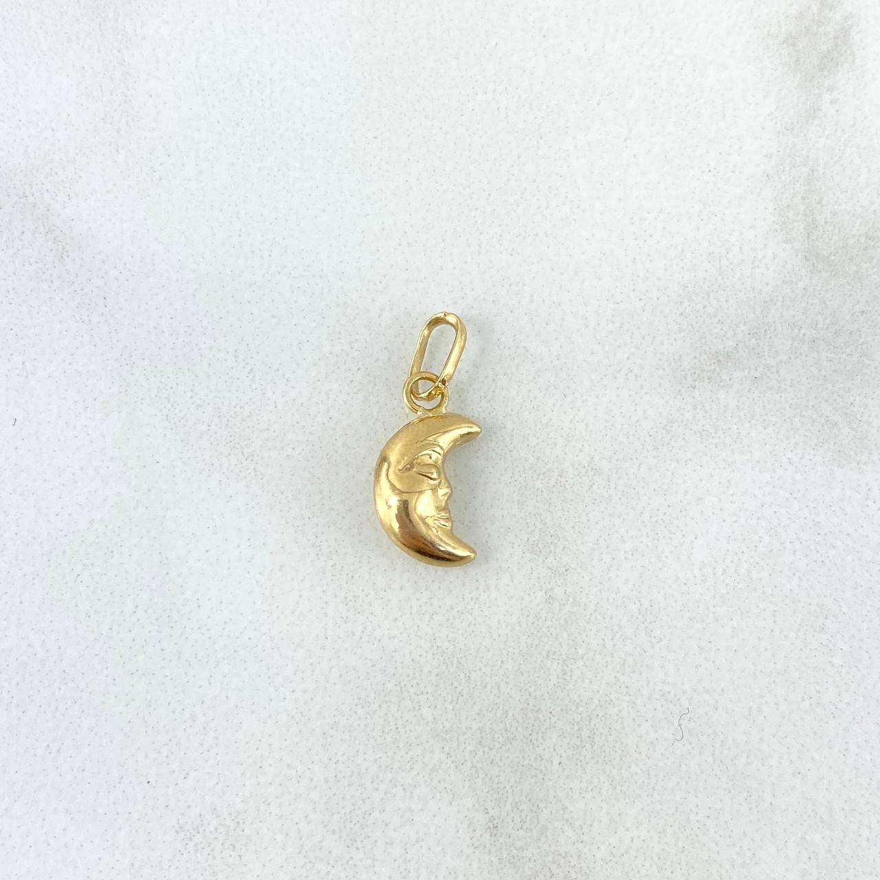 Dije Luna 0.35gr / 2cm / Troquelada Oro Amarillo ©