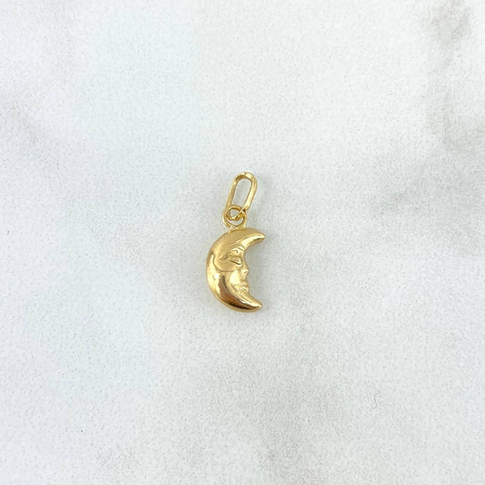 Dije Luna 0.35gr / 2cm / Troquelada Oro Amarillo ©