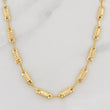 Cadena Rustica Cilindro Rayado 8.6g / 60cm / 3.35mm Oro Amarillo 18K