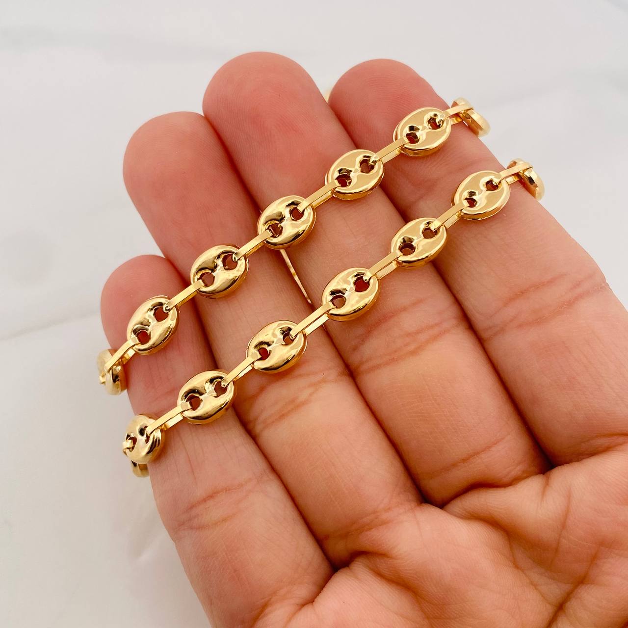 Cadena GC 15.25g / 60cm / 6.4mm Oro Amarillo 18K