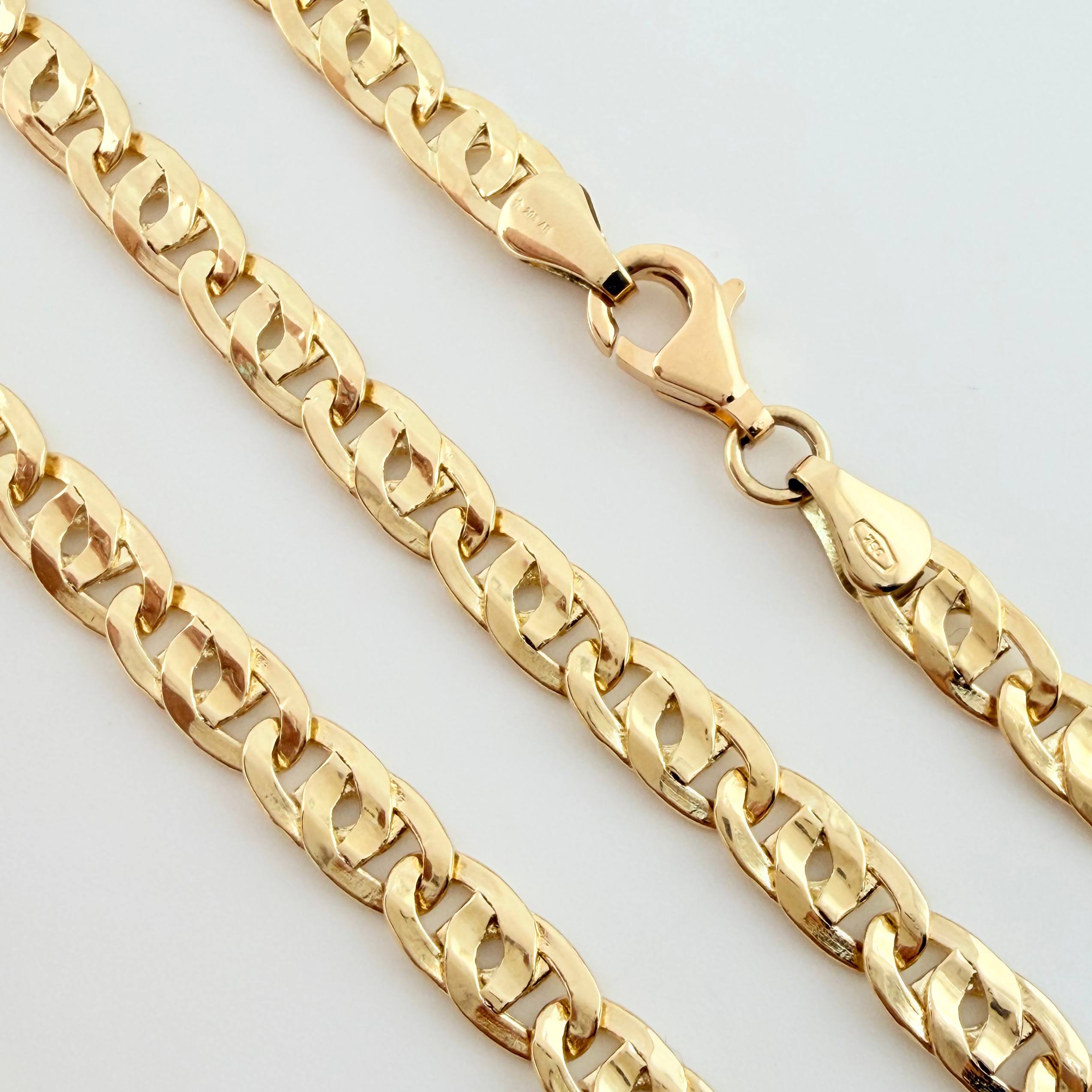 Cadena Lumachina 13.65gr / 60cm / 5mm Oro Amarillo +3 18K