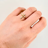 Anillo Cruz 1.8gr / 6 1/2 / Oro Amarillo 18K ©