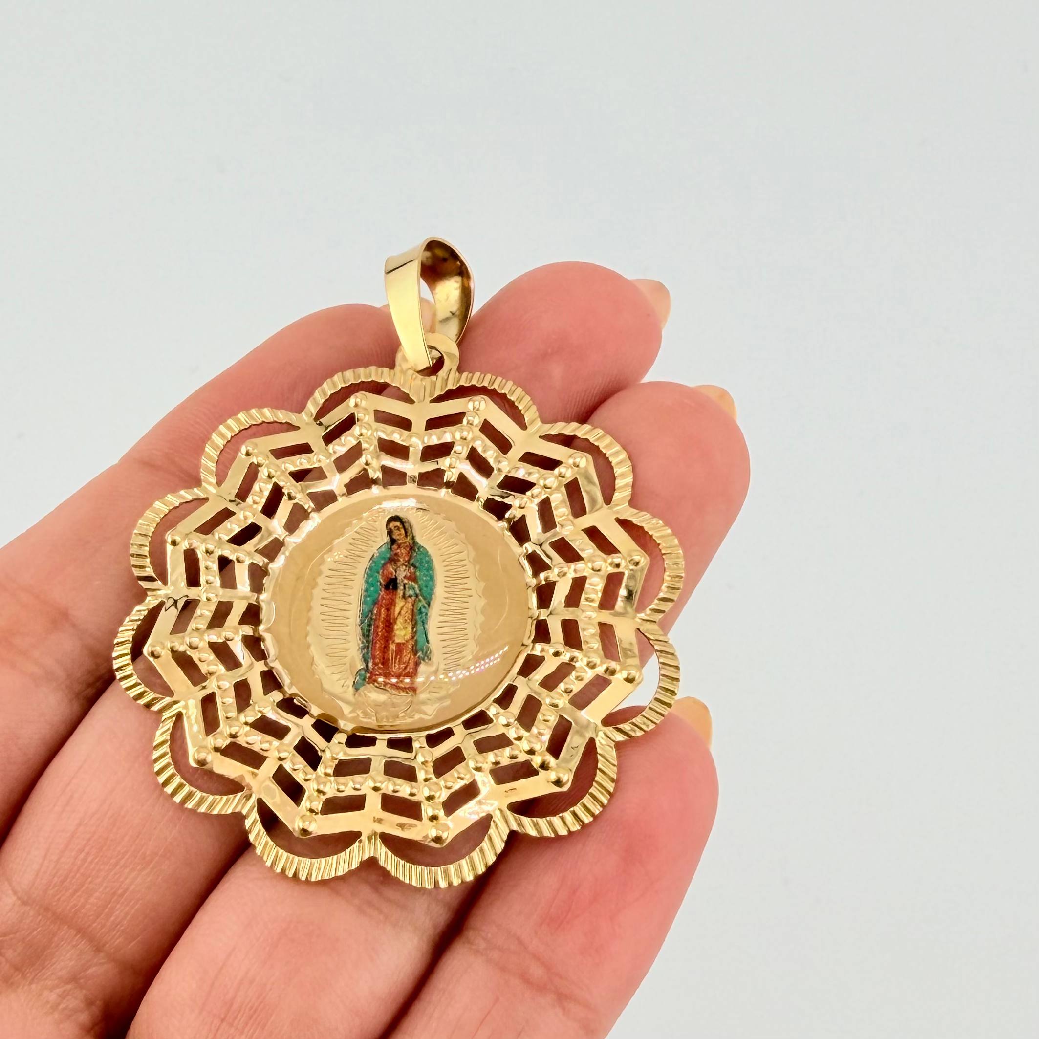 Dije Dije Virgen Guadalupe 5.8gr / 5cm / Oro Amarillo +4 18K