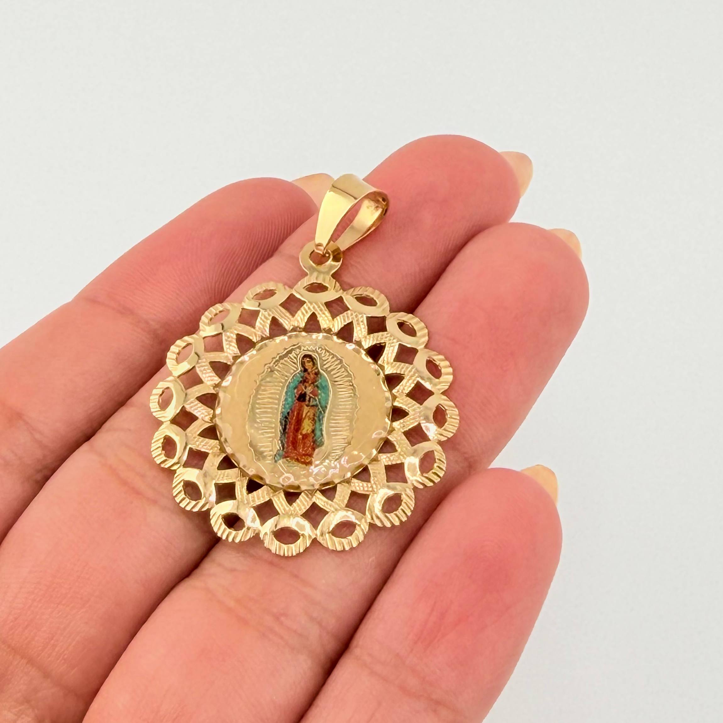 Dije Dije Virgen Guadalupe 3gr / 3.5cm / Oro Amarillo +4 18K