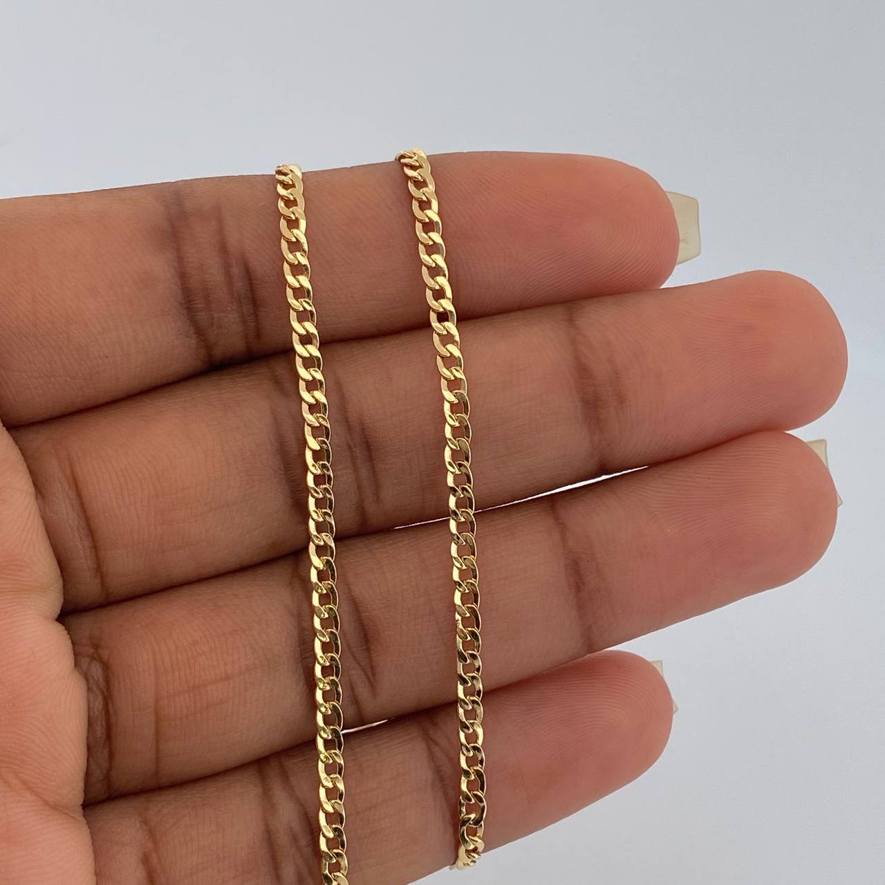 Cadena Cubana 3.5gr / 50.3cm / 2.3mm Oro Amarillo +1 18K %