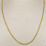 Cadena Cubana 3.55gr / 50cm / 2.4mm Oro Amarillo +1 18K %