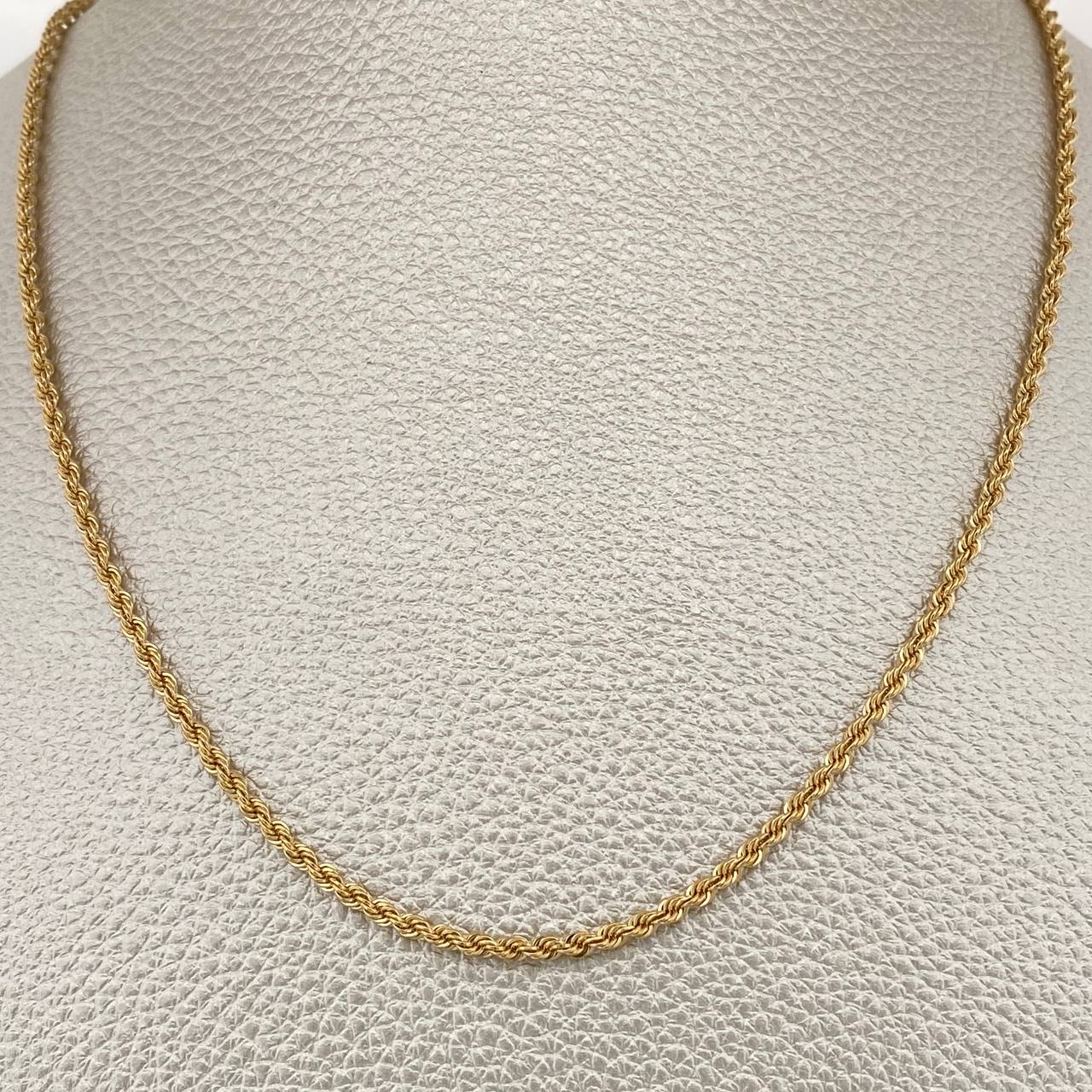 Cadena Lazo 3.2gr / 50.2cm / 2mm Oro Amarillo +3 18K &