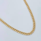 Cadena Cubana 4.6gr / 61.7cm / 3.08mm Oro Amarillo +1 18K %