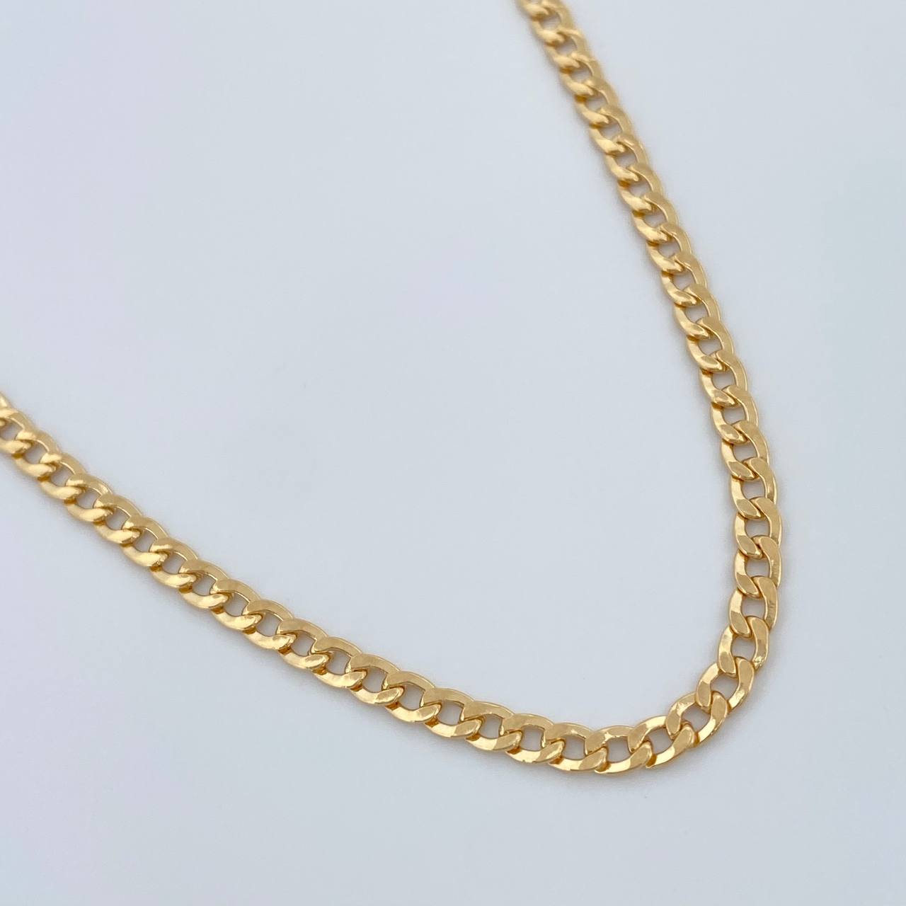 Cadena Cubana 7.3gr / 60cm / 3.12mm Oro Amarillo +1 18K &