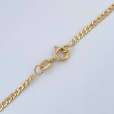 Cadena Cubana 3.4gr / 50cm / 2.1mm Oro Amarillo +1 18K &
