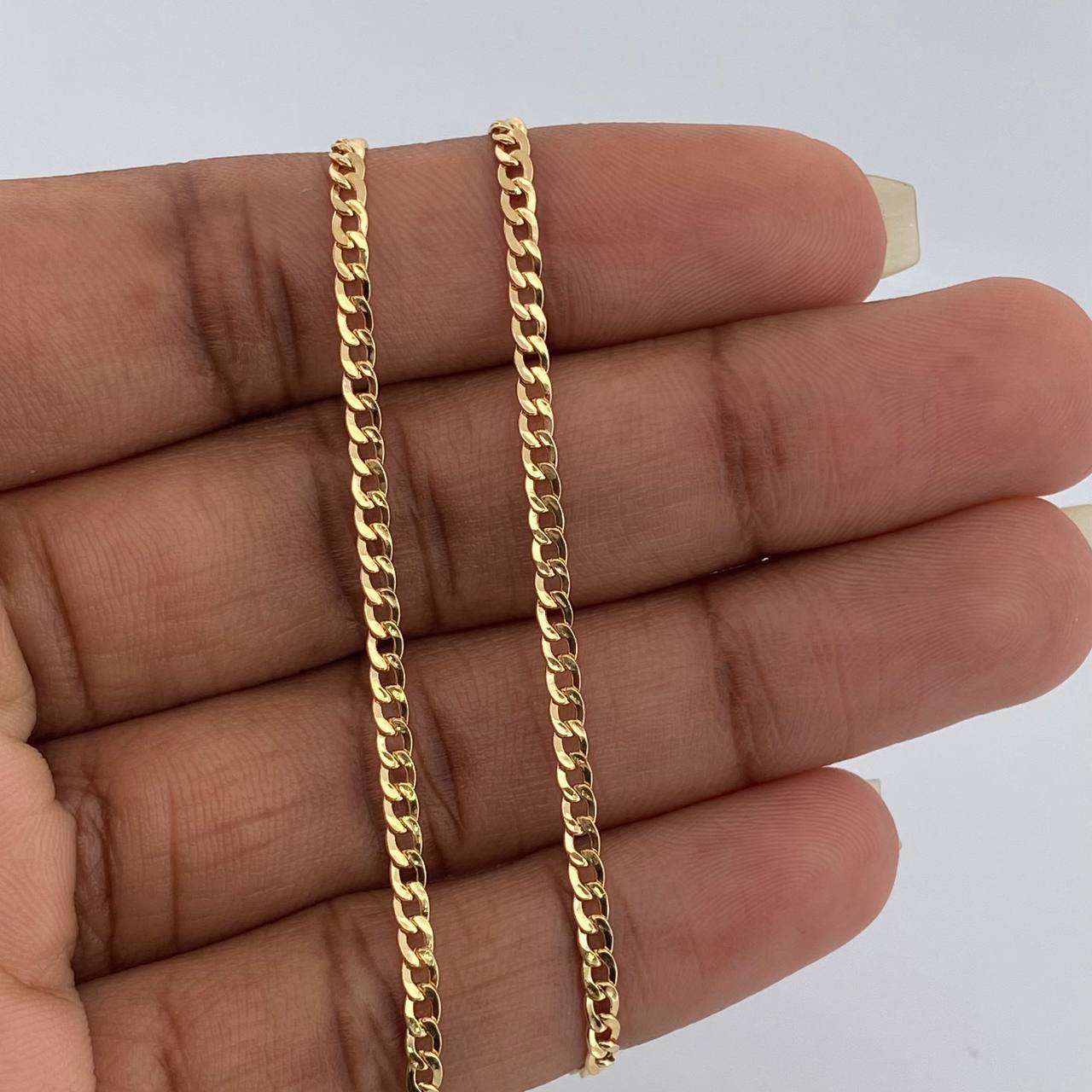 Cadena Cubana 3.55gr / 50cm / 2.1mm Oro Amarillo +1 18K &