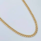 Cadena Cubana 3.4gr / 50cm / 2.1mm Oro Amarillo +1 18K &