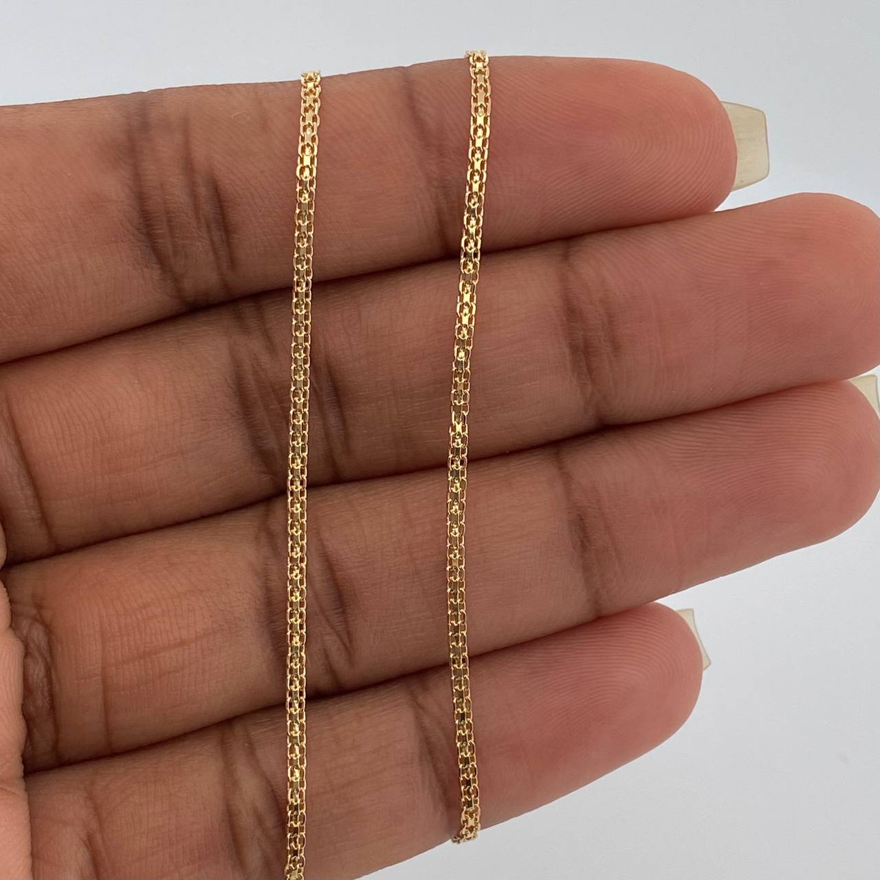 Cadena China 2.1gr / 39.7cm / 1.46mm Oro Amarillo +1 18K %