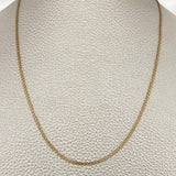 Cadena China 2.1gr / 39.7cm / 1.46mm Oro Amarillo +1 18K %