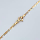 Cadena Escalera Plana 2.25gr / 40.2cm / 1.7mm Tres Oros +3 18K %