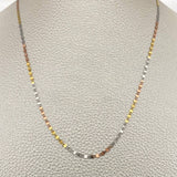 Cadena Plana Espejo 1.55gr / 40.2cm / 2mm Tres Oros +3 18K %