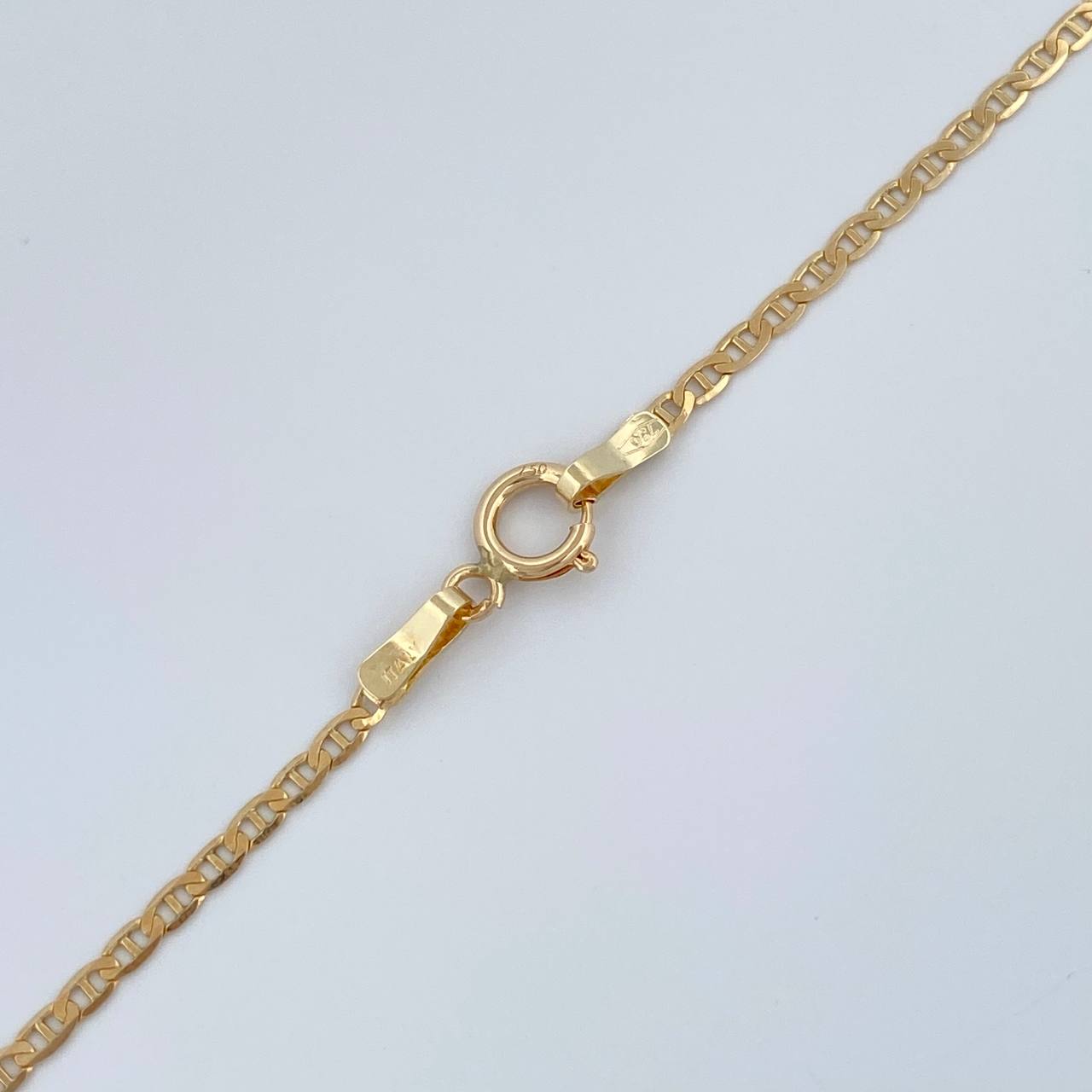 Cadena Escalera Plana 1.7gr / 45.3cm / 1.33mm Oro Amarillo +3 18K %