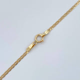 Cadena Escalera Plana 1.7gr / 45.3cm / 1.33mm Oro Amarillo +3 18K %