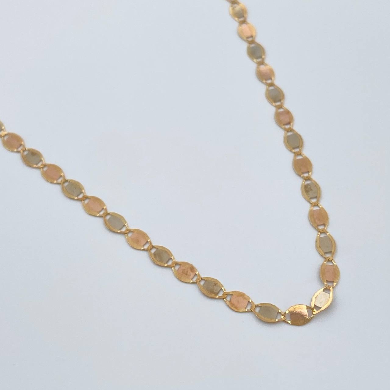 Cadena Plana Espejo 1.6gr / 45.5cm / 2.15mm Tres Oros +3 18K %