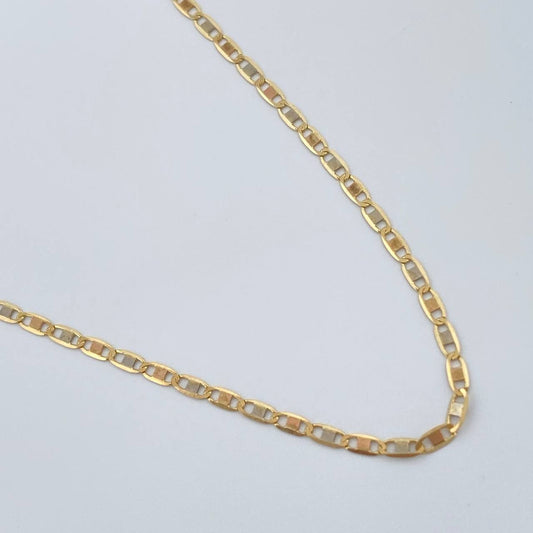 Cadena Escalera Plana 1.2gr / 40.2cm / 1.35mm Tres Oros +3 18K %