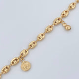 Tobillera Gc Figuras 7.1gr / 25.8cm / 4.9mm Oro Amarillo 18K &