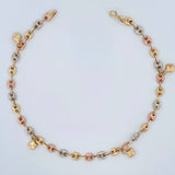 Tobillera Gc Treboles 6gr / 26.3cm / 4.88mm Tres Oros 18K &