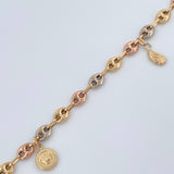 Tobillera Gc Figuras 5.55gr / 26cm / 4.96mm Tres Oros 18K &