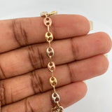 Tobillera Gc Figuras 5.55gr / 26cm / 4.96mm Tres Oros 18K &