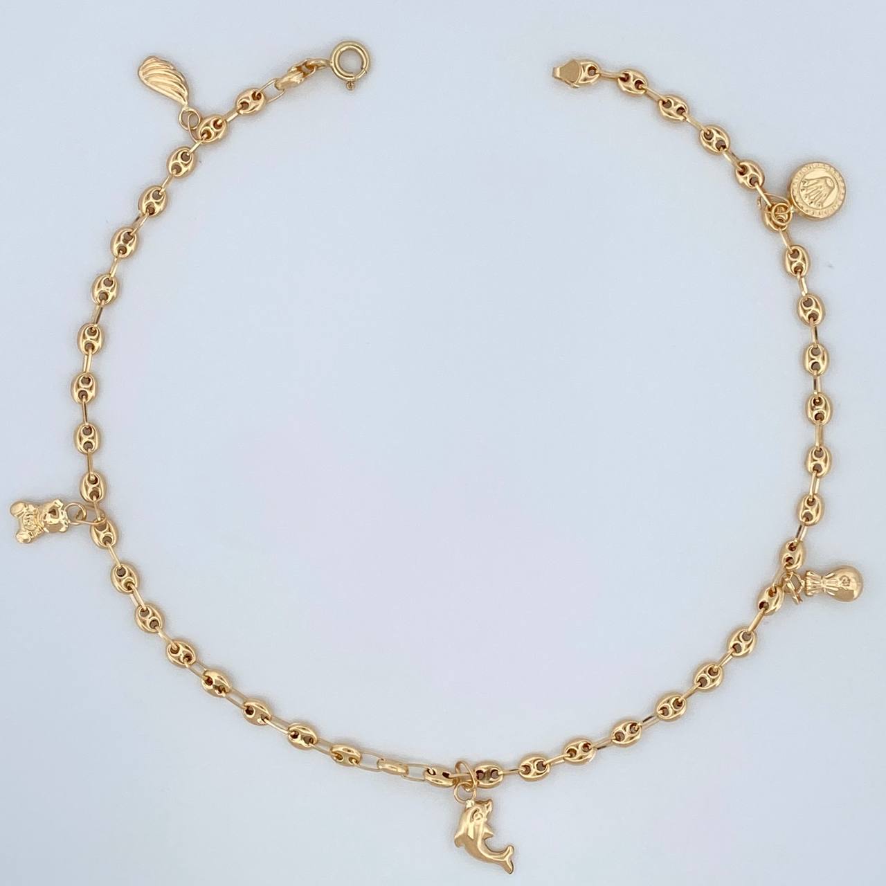 Tobillera GC 4.15gr / 27cm / 3mm Oro Amarillo 18K %