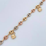 Tobillera GC Trebol 5.35gr / 26.5cm / 4.83mm Tres Oros 18K %