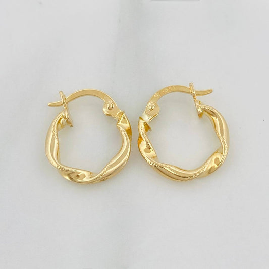 Candongas Asby 1.1 g / 1.5 cm Oro Amarillo 18K