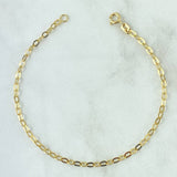 Pulso Aro Seguido 1.5gr / 18.5cm / 2.5mm Liso Oro Amarillo +3 18K