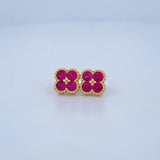Topos Trebol 2.95gr / 9.03mm / Oro Amarillo 18K &