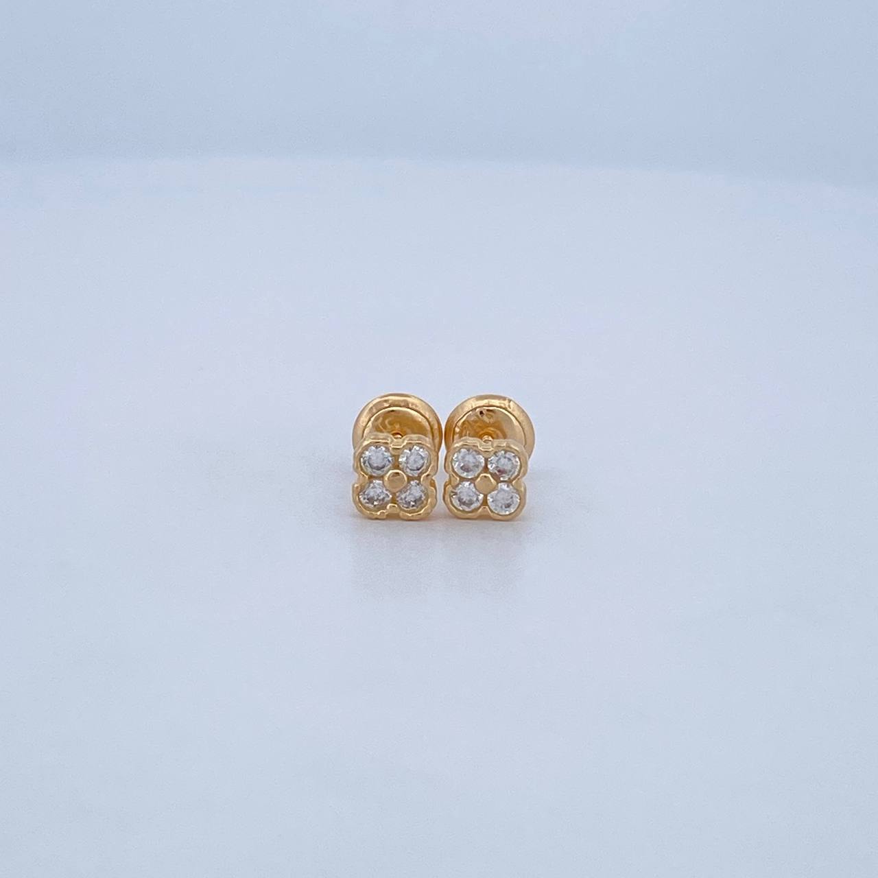 Topos Trebol 1.1gr / 5.12mm / Oro Amarillo 18K &