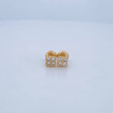 Topos Trebol 1.1gr / 5.12mm / Oro Amarillo 18K &