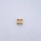 Topos Trebol 1.1gr / 5.12mm / Oro Amarillo 18K &