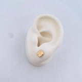 Topos Trebol 0.8gr / 7.33mm / Oro Amarillo 18K &