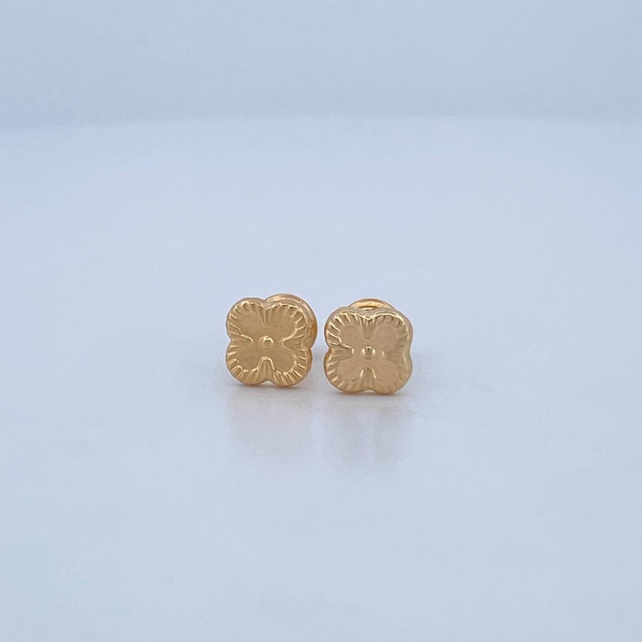 Topos Trebol 0.8gr / 7.33mm / Oro Amarillo 18K &