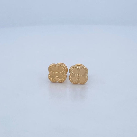 Topos Trebol 0.8gr / 7.33mm / Oro Amarillo 18K &